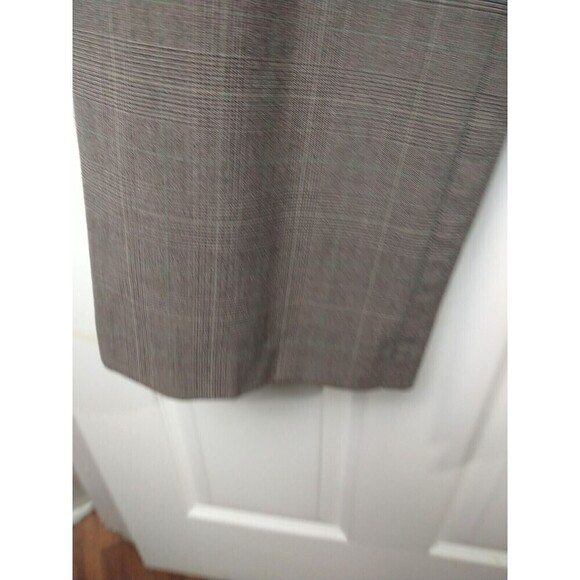 JM Collection Brown Black Green Plaid Button Clasp Zip Trouser Pants. Size 12 - Picture 4 of 12